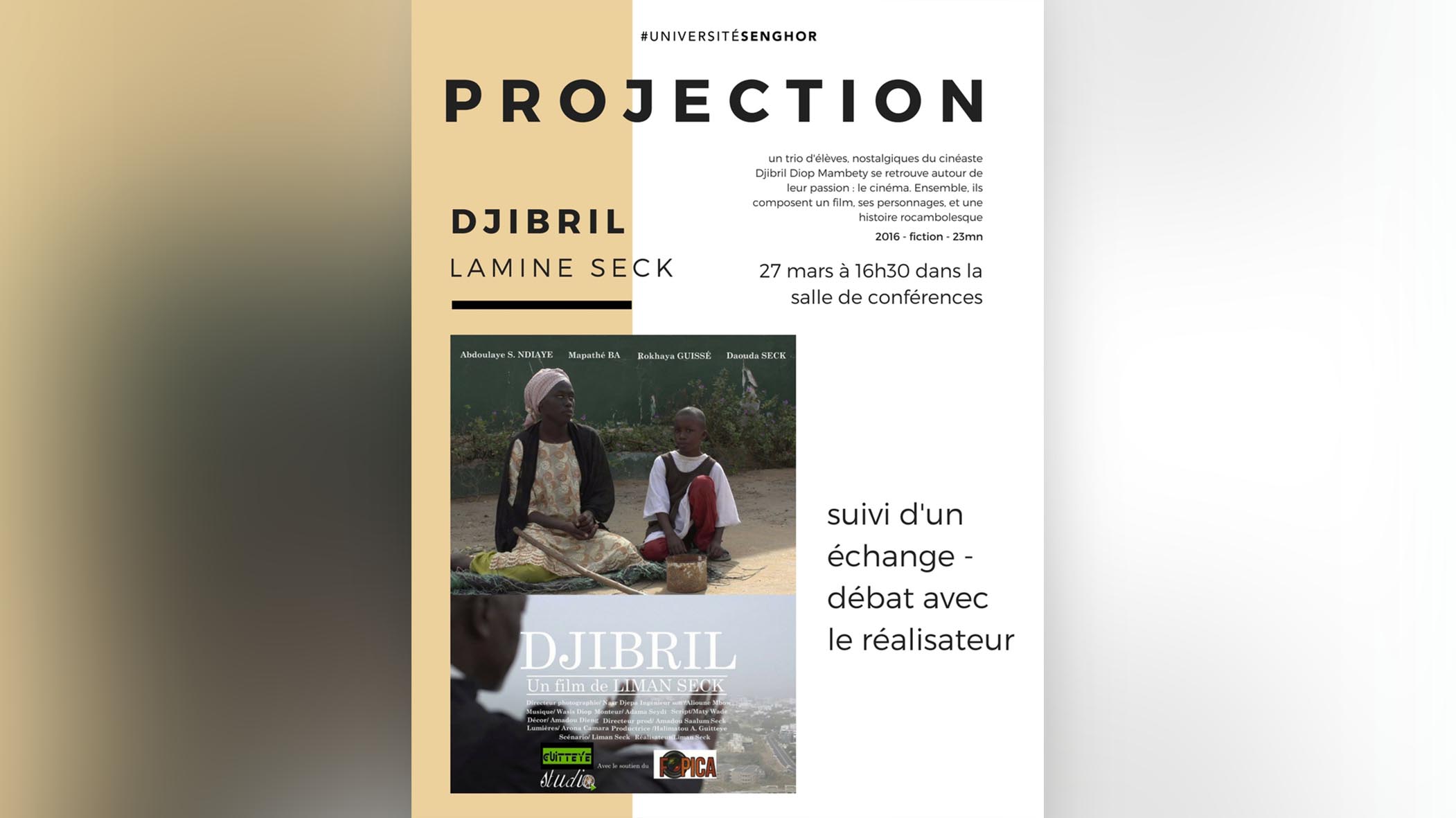 Univesrité Senghor - Projection Djibril