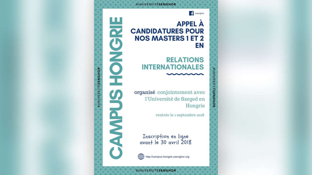 senghor université appel à candidature - HONGRIE