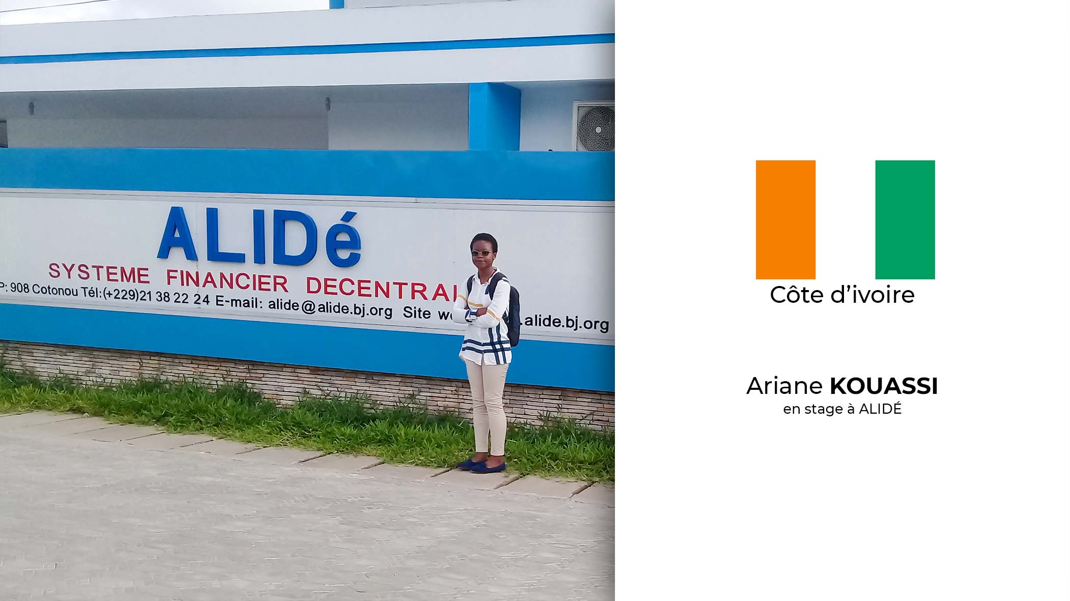 universit senghor - Ariane Kouassi en stage à ALIDé SA au Bénin