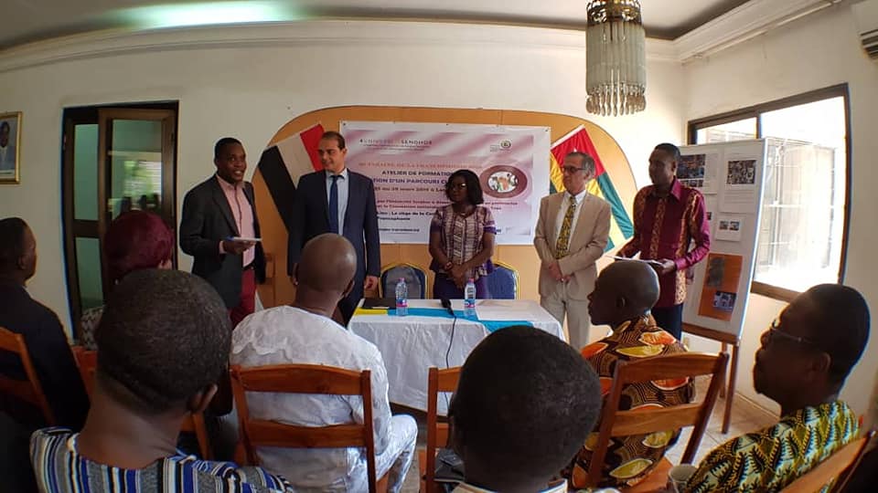 Jean-François Fau à Lomé pour la formation "Création d'un parcours culturel"