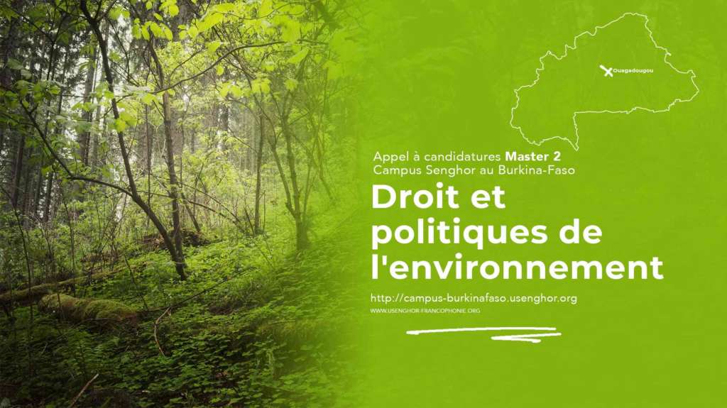 Master 2 droit et politiques de l'environnement-universite senghor FRANCOPHONIE