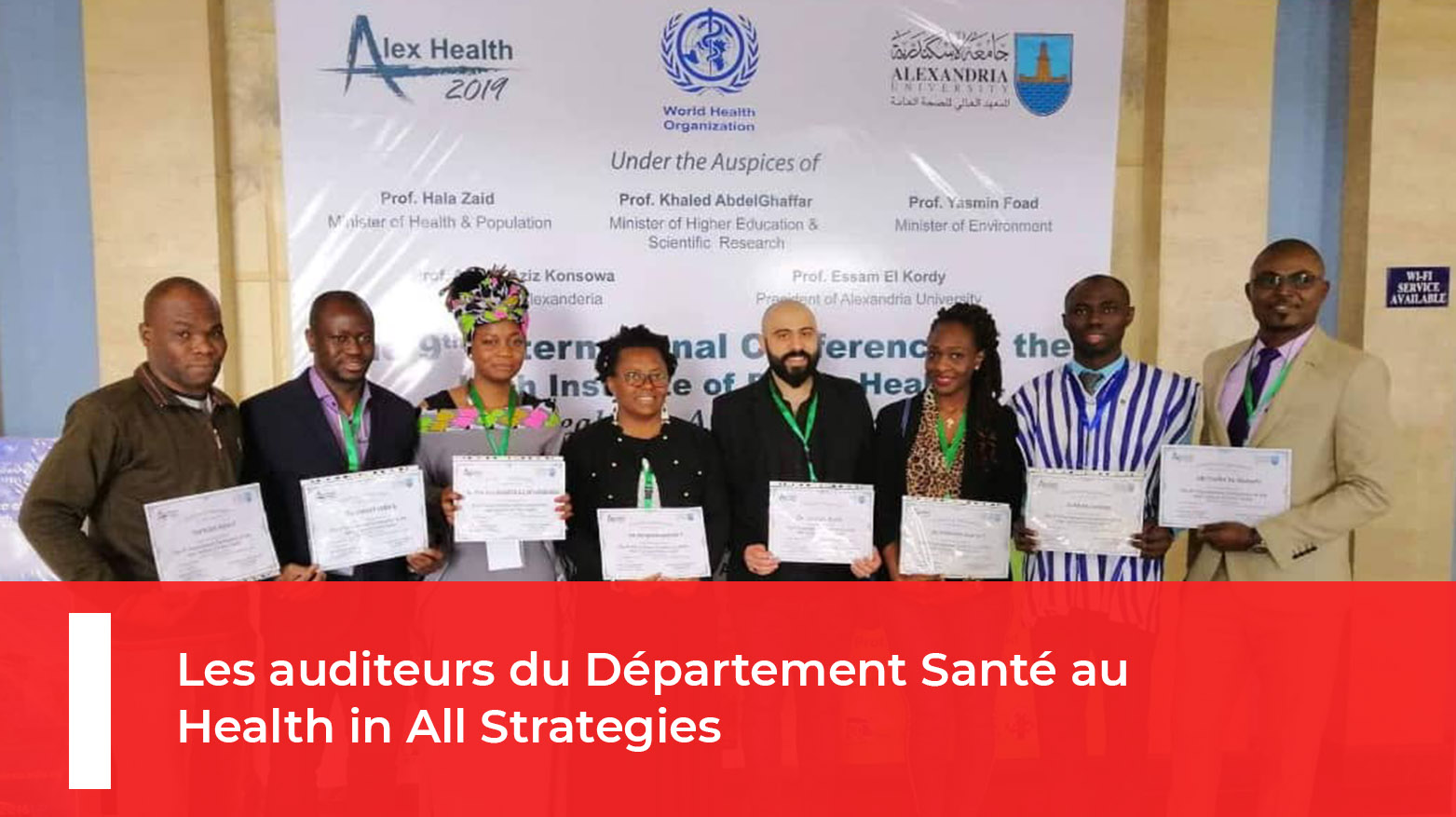 Les auditeurs du Département Santé au Health in All Strategies