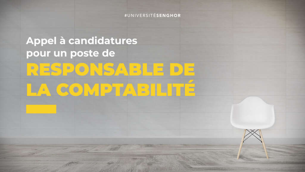 Universite Senghor RECRUTEMENT COMPTABLE