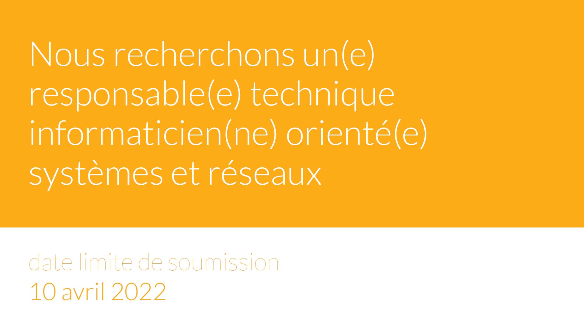 Recrutement Université Senghor responsable technique informaticienne