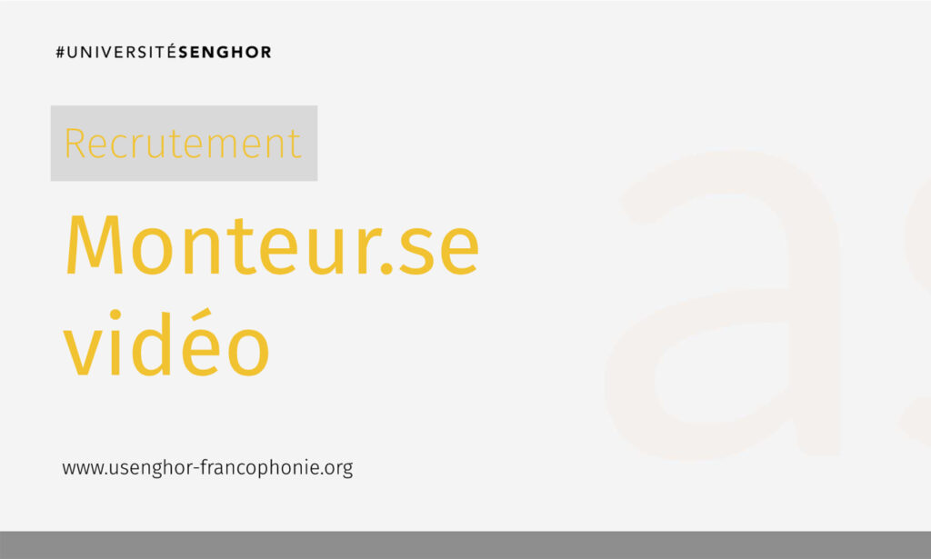 Appel à candidatures
