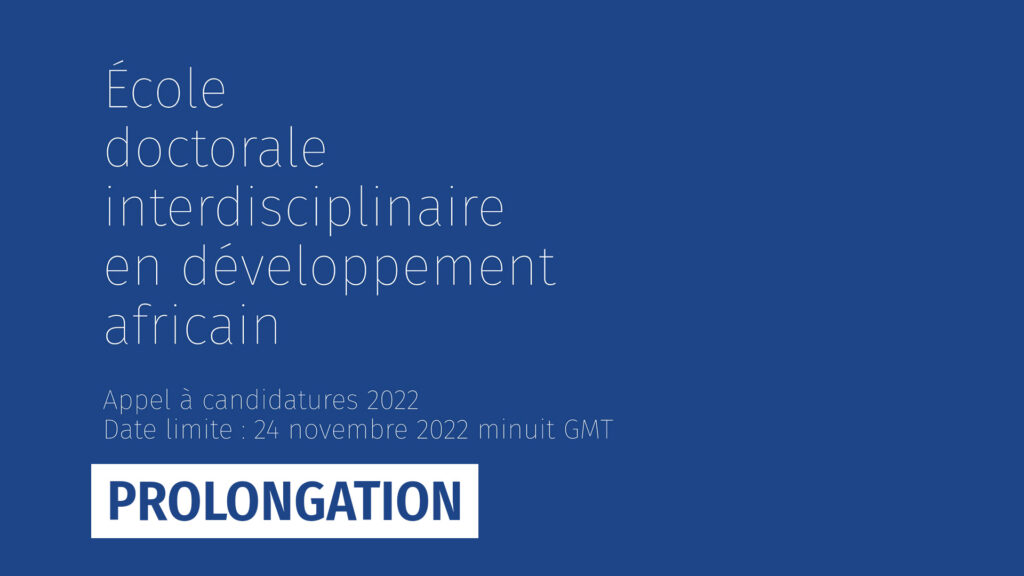 Ecole doctorale Université Senghor