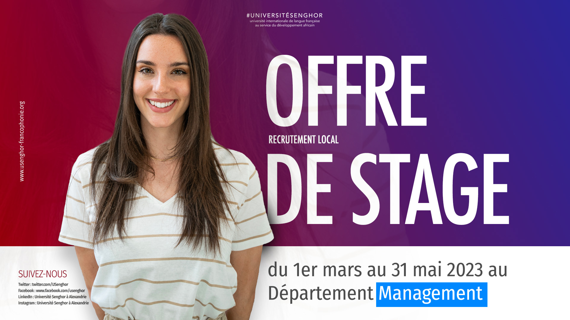 Offre management Universite Senghor