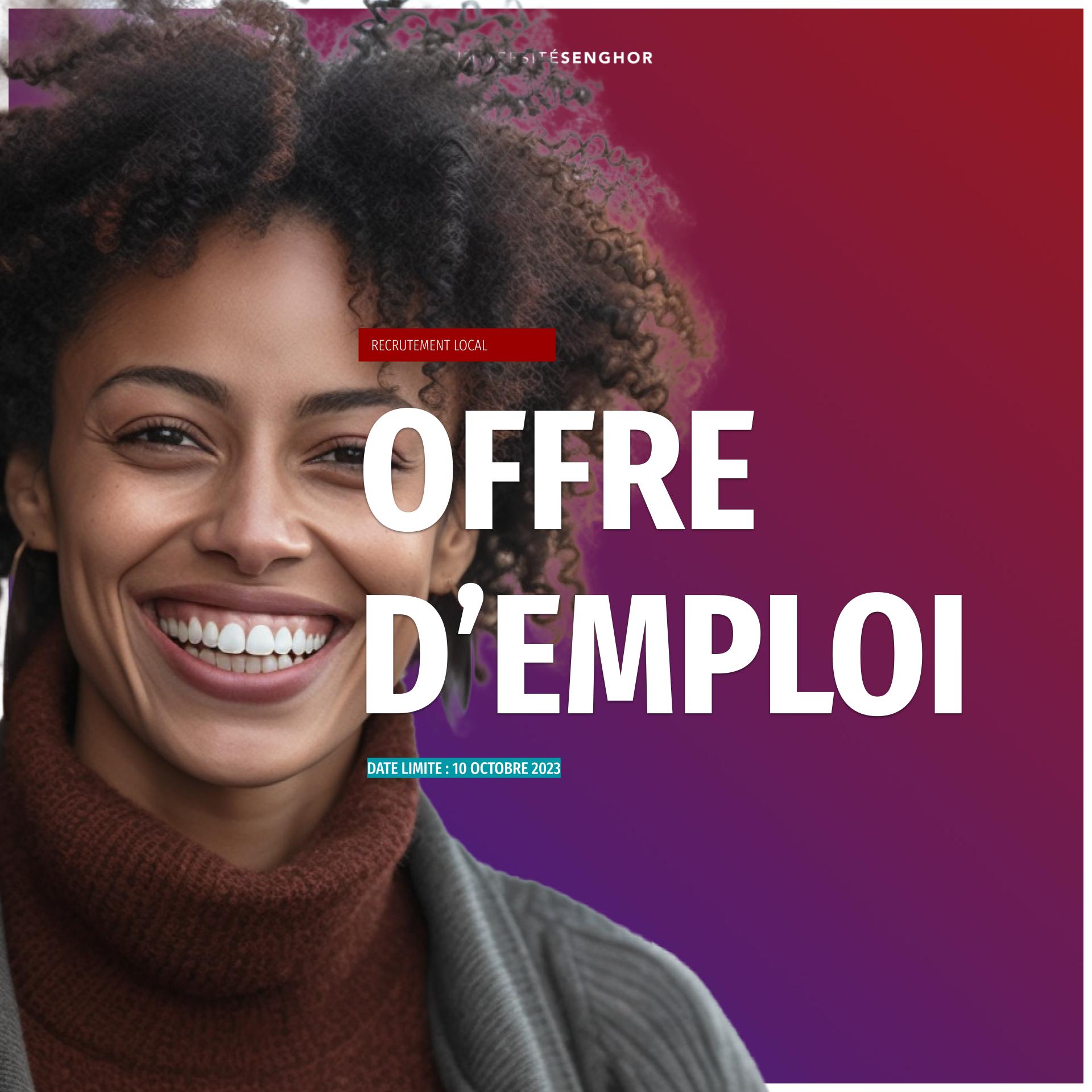 Recrutement Universite Senghor