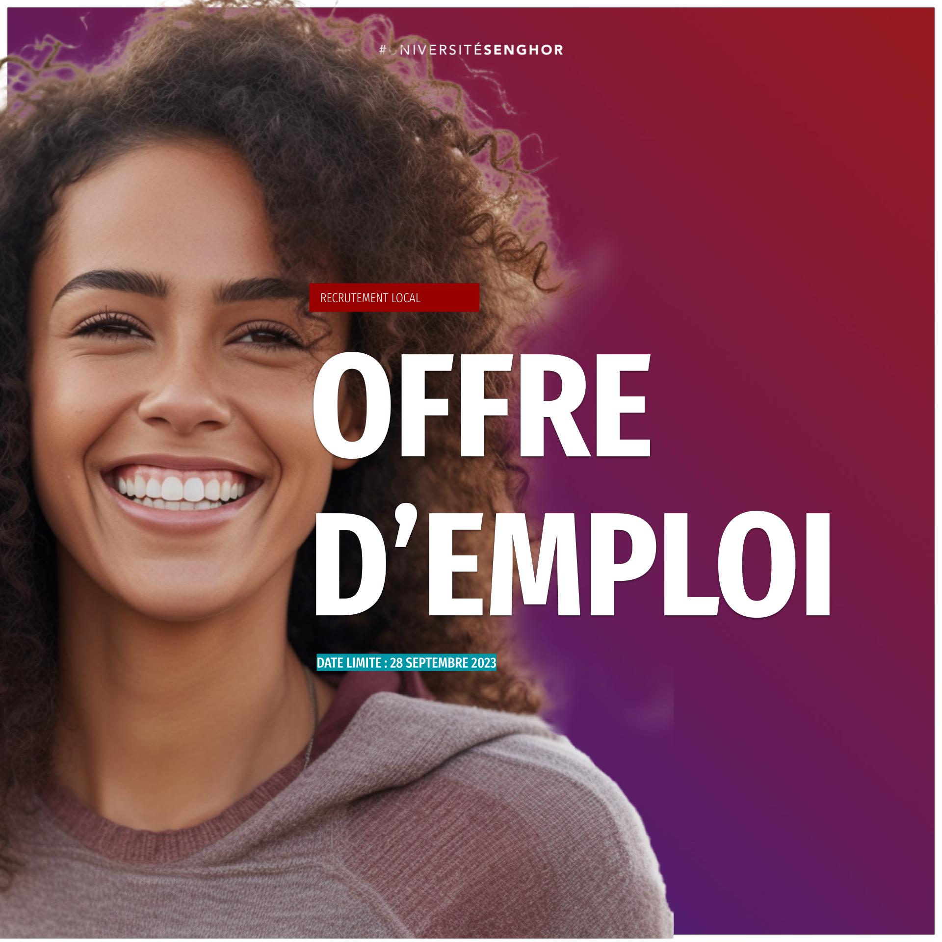 Recrutement Universite Senghor