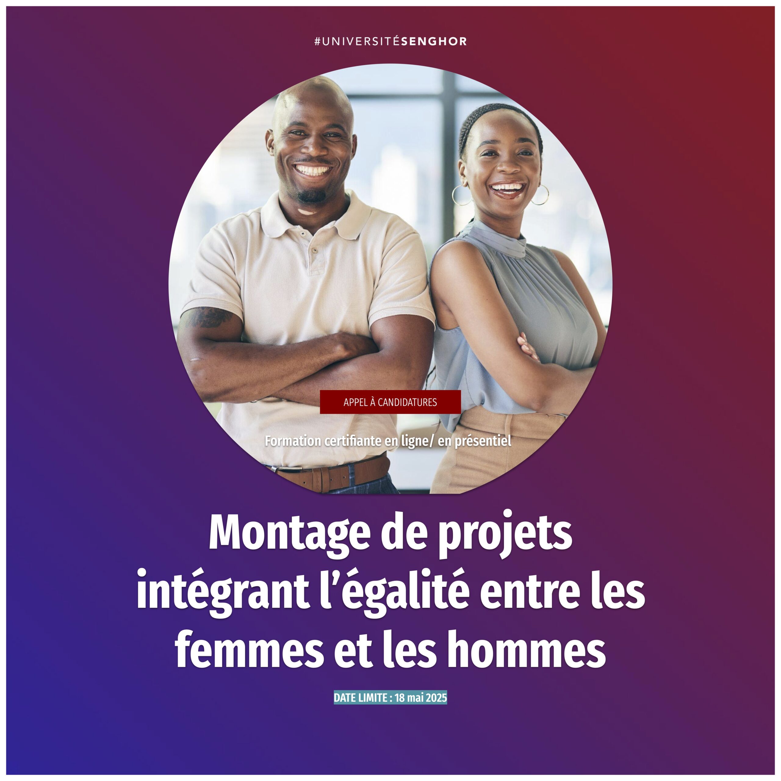 Appel à candidatures - Formation certifiante en "Montage de projets intégrant l’égalité femmes et hommes"